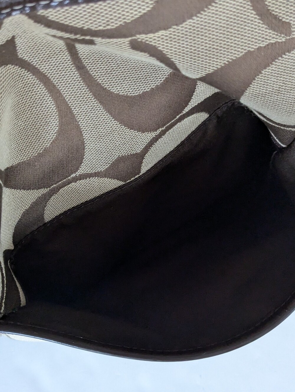 Coach Leah Signature Logo Canvas Tote - Picture 6 of 13